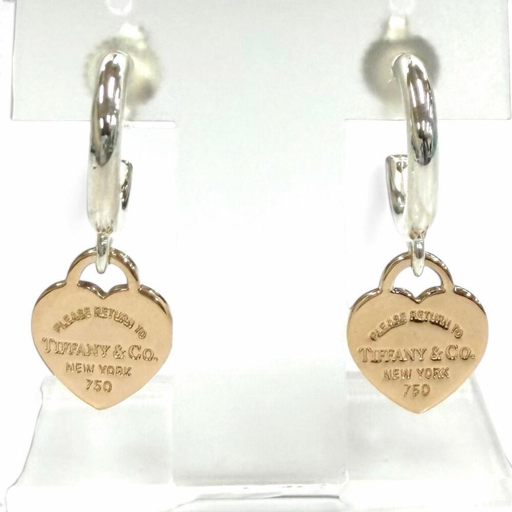 TIFFANY Gold Heart Earrings